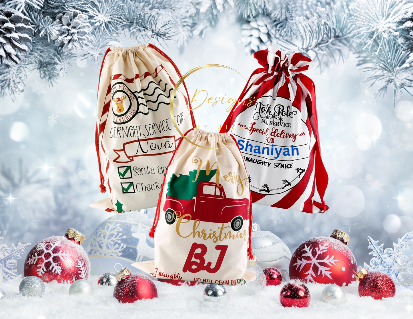 Custom Santa Sacks